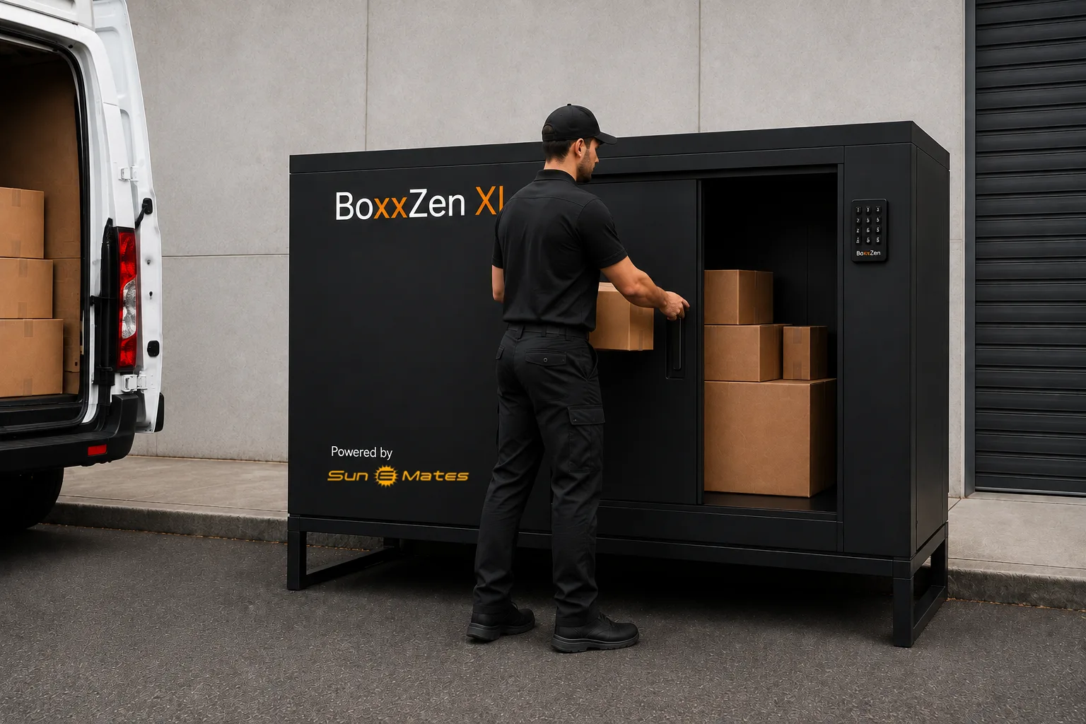 BoxxZen XL commercial delivery handoff enclosure