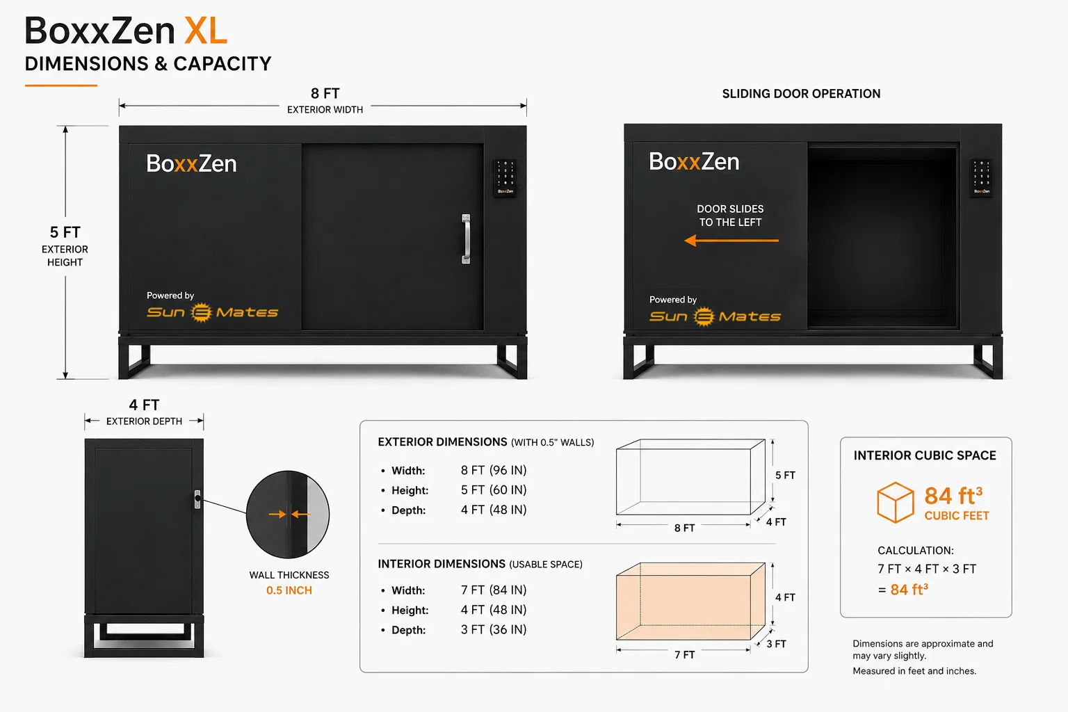 BoxxZen XL dimensions and capacity